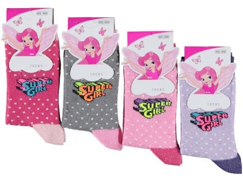 12'lı Desenli Kız/Erkek Soket Çorap 162992