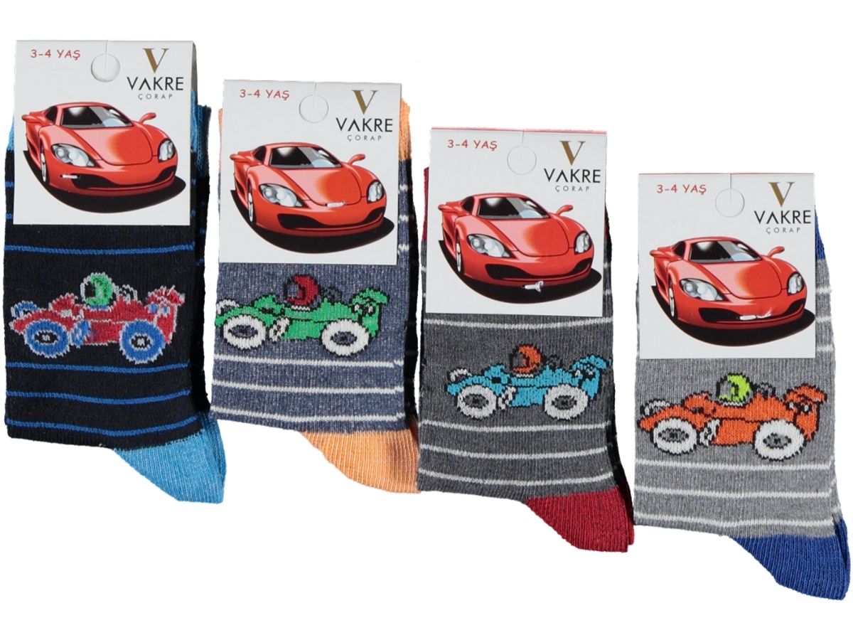 12'lı Desenli Kız/Erkek Soket Çorap 162992