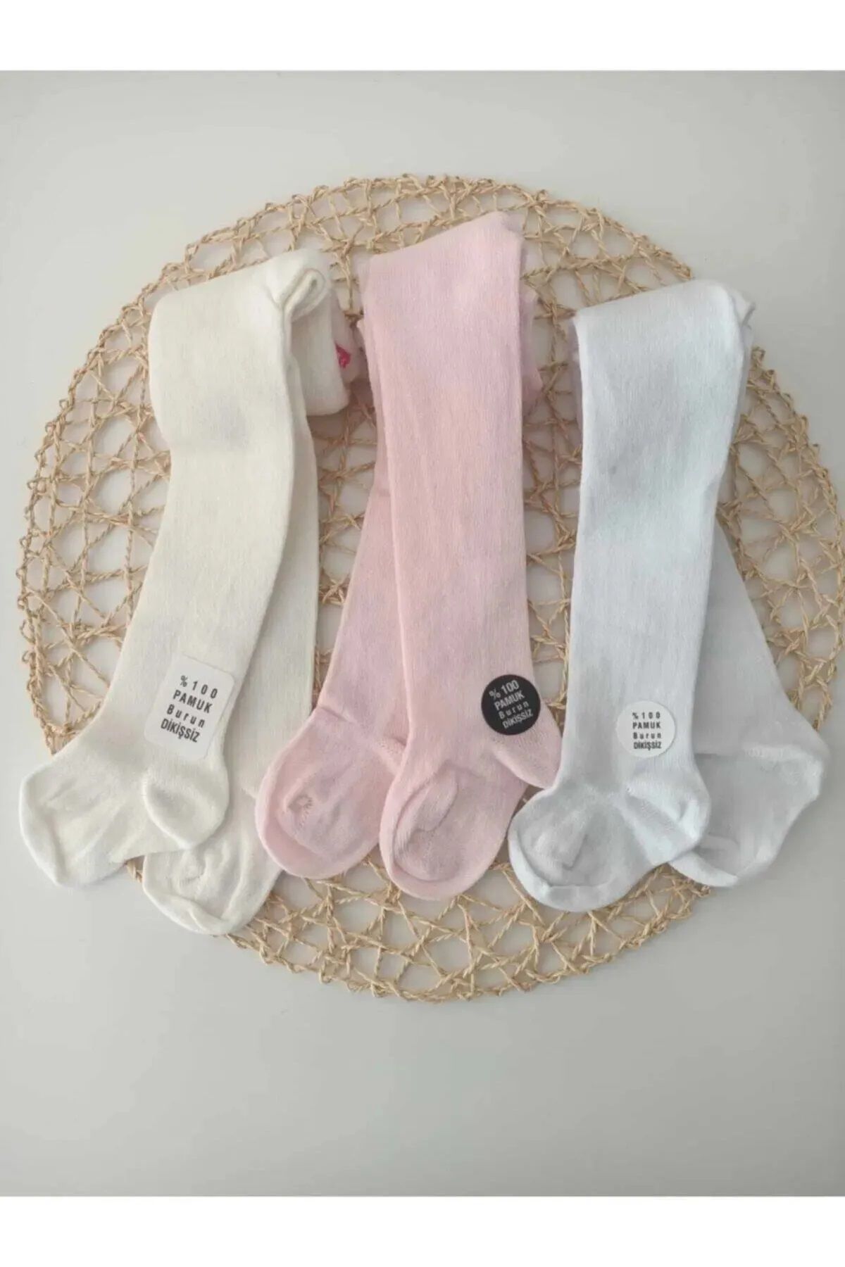 3'lü Yetiş Kız Çocuk Pamuklu Külotlu Çorap