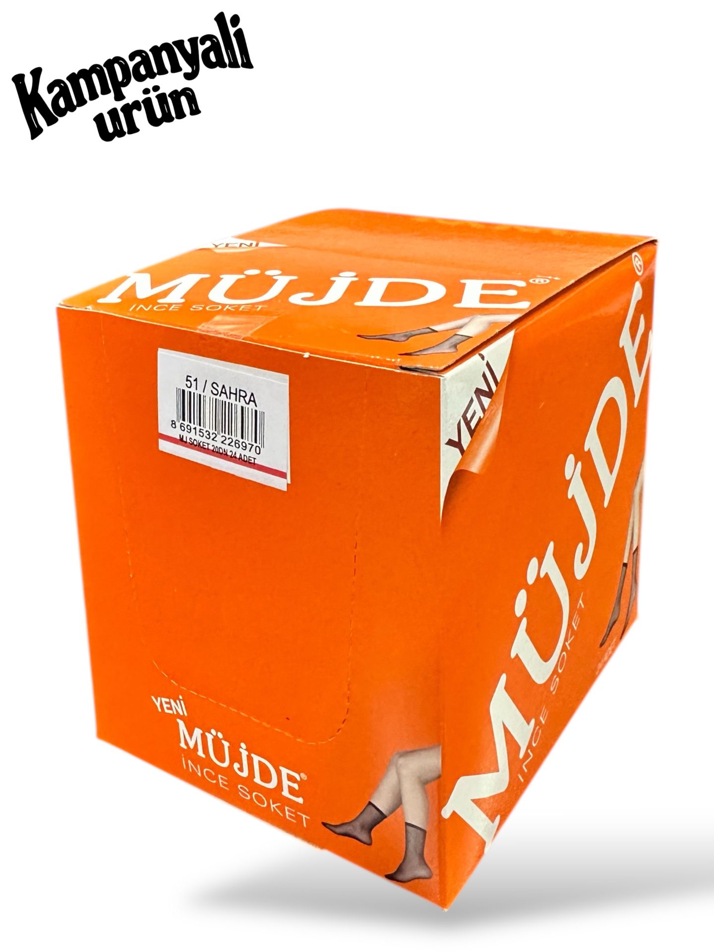12'li Müjde 20 Den İnce Tül Soket Çorap