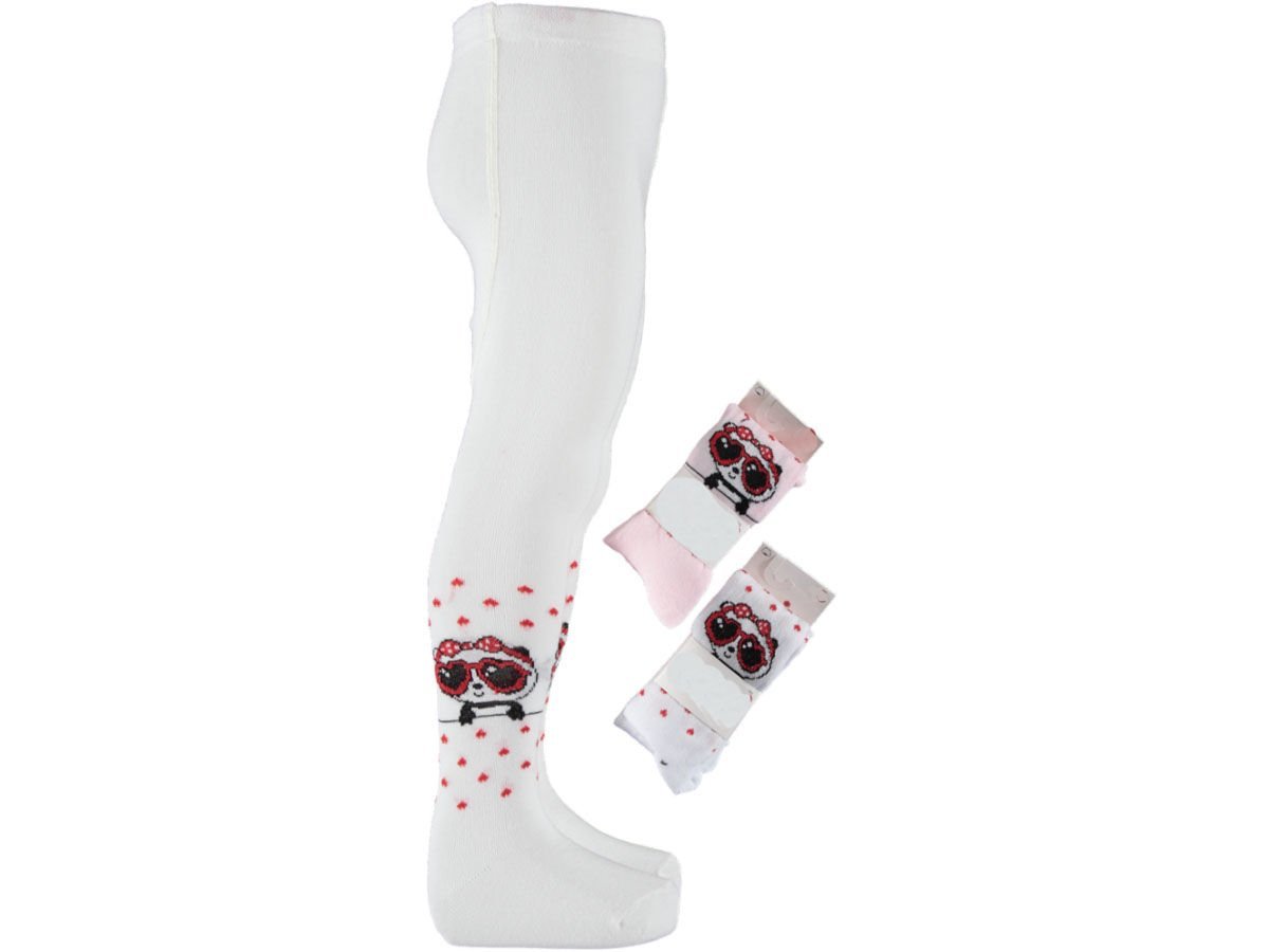 0/1 Yaş Desenli Kız Külotlu Çorap 6'lı 376219