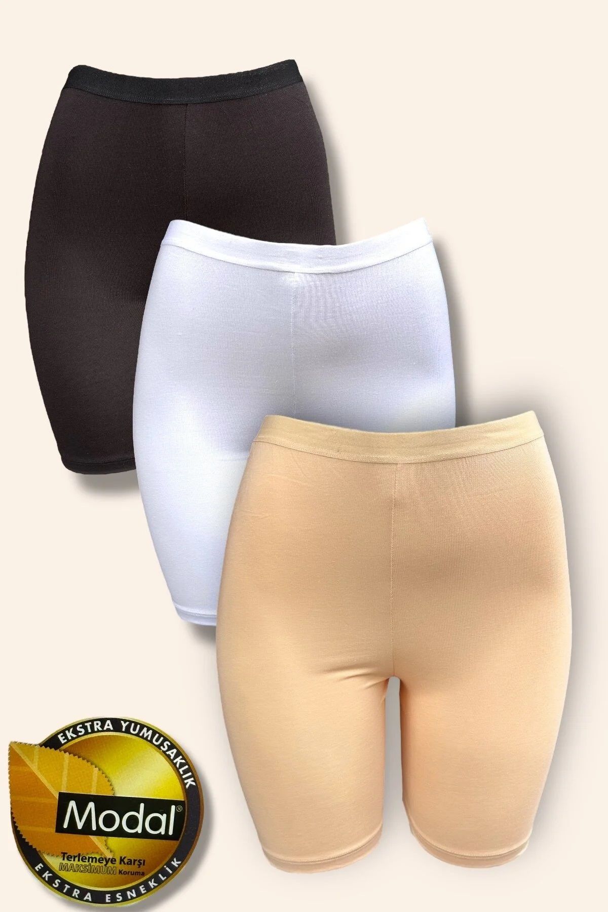 Modal Uzun Paça Diz Üstü Kadın Tayt Boxer