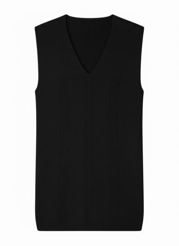 Örme V Yaka Akrilik Kışlık Kalın Fanila