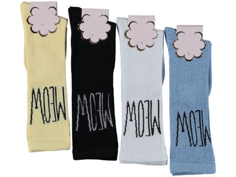 Dizaltı Düz Kız Çorap 12'li