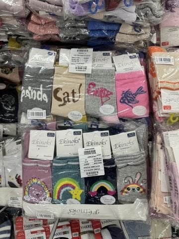 12'li Ekinoks Dikişsiz Özel yıkanmış Desenli Kız Soket Çorap