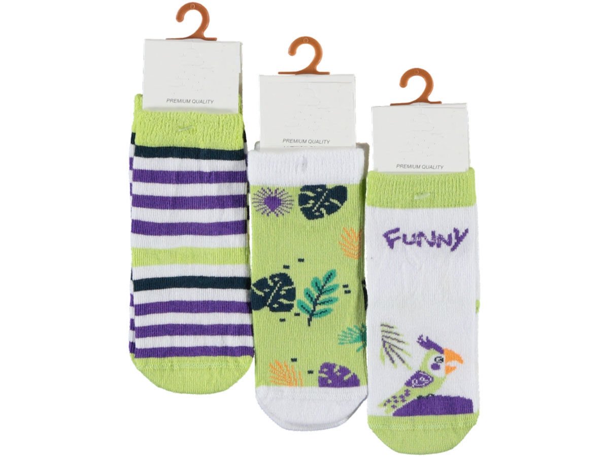 Desenli Kız Soket Çorap 12'li