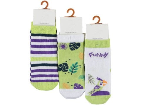 Desenli Kız Soket Çorap 12'li