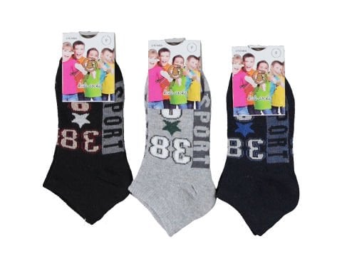 Desenli Erkek Patik Çorap