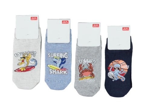 Desenli Erkek Patik 12'li