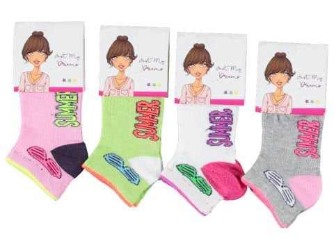 12'li Desenli Erkek/Kız Patik Çorap