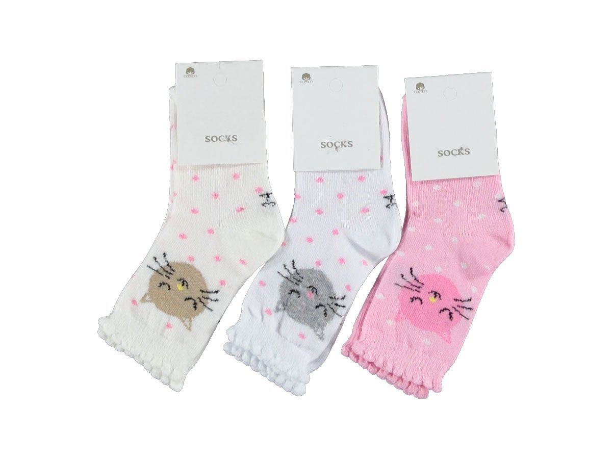 12'li Yetiş Baby Desenli Erkek/Kız Bebek Çorap 136380