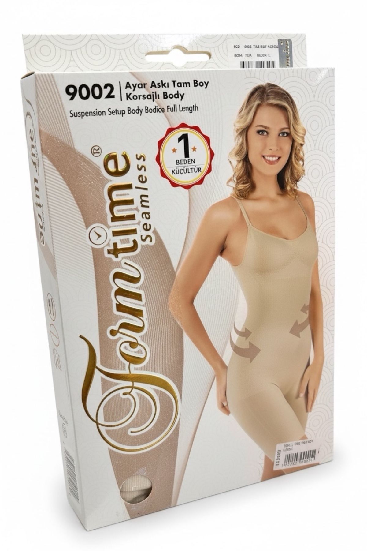 Formtime Ayar Askı Tam Boy Korsajlı Body Korse 9002