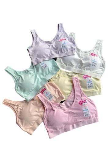 6'lı Dondeza 427 Pastel Renk Kız Çocuk Kalın Askı Pedli Alıştırma Sütyeni Büstiyer
