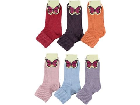 12'li Kadın Yün Kıvrık Çorap 170911